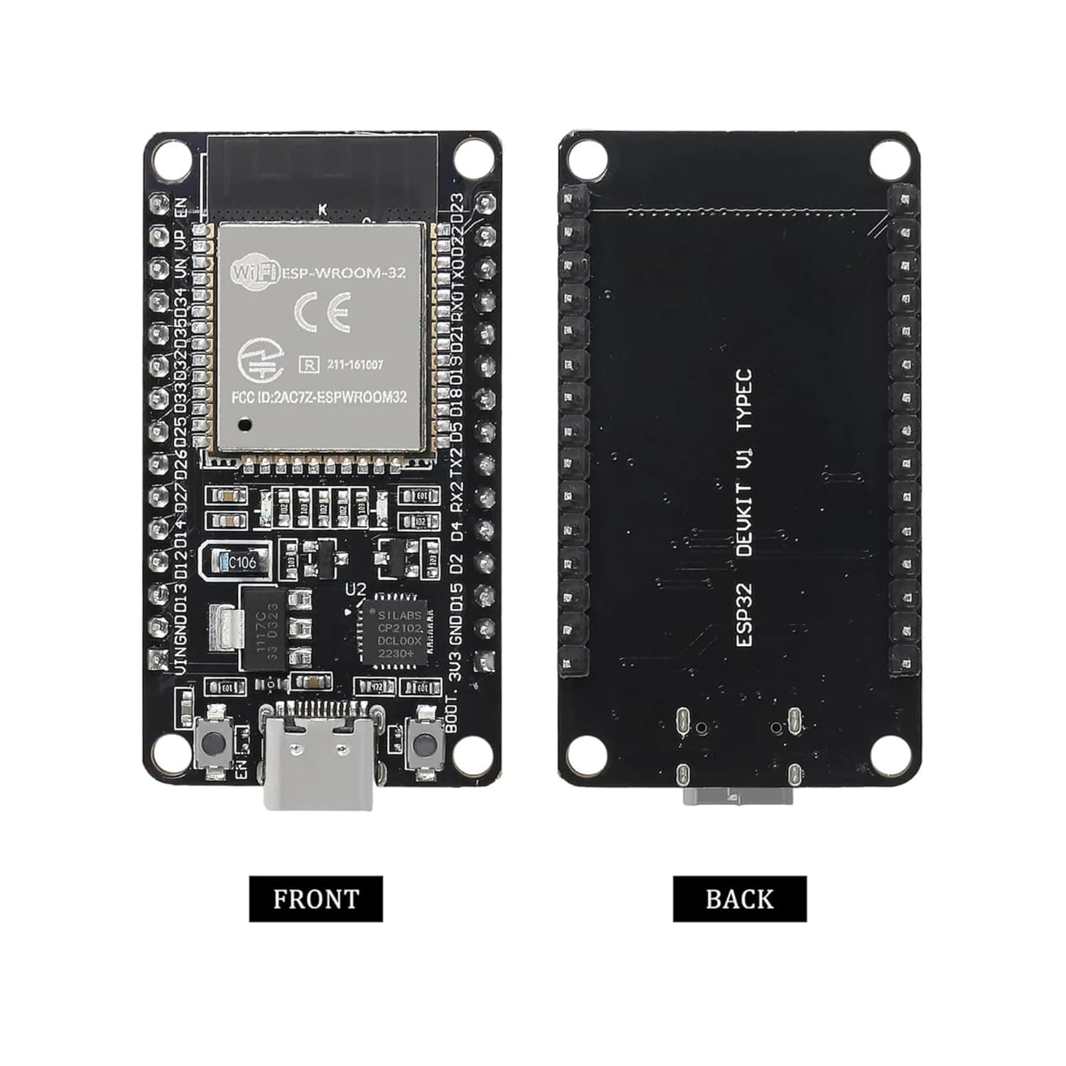 ESP32 Type-C interface CP2102 development board WIFI + Bluetooth 30 PIN