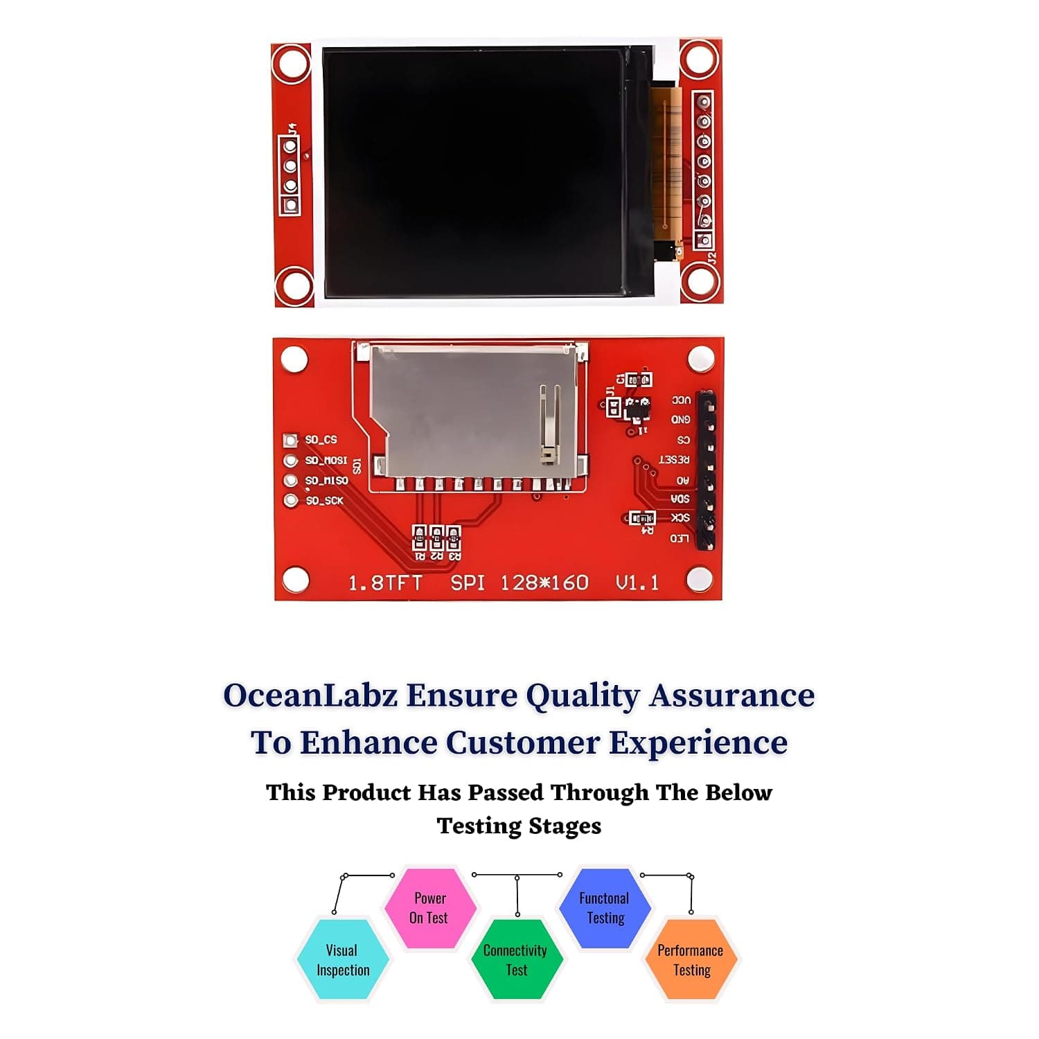 1.8 inch SPI TFT LCD Display Module TFT Display 128 x 160 with 4 IO