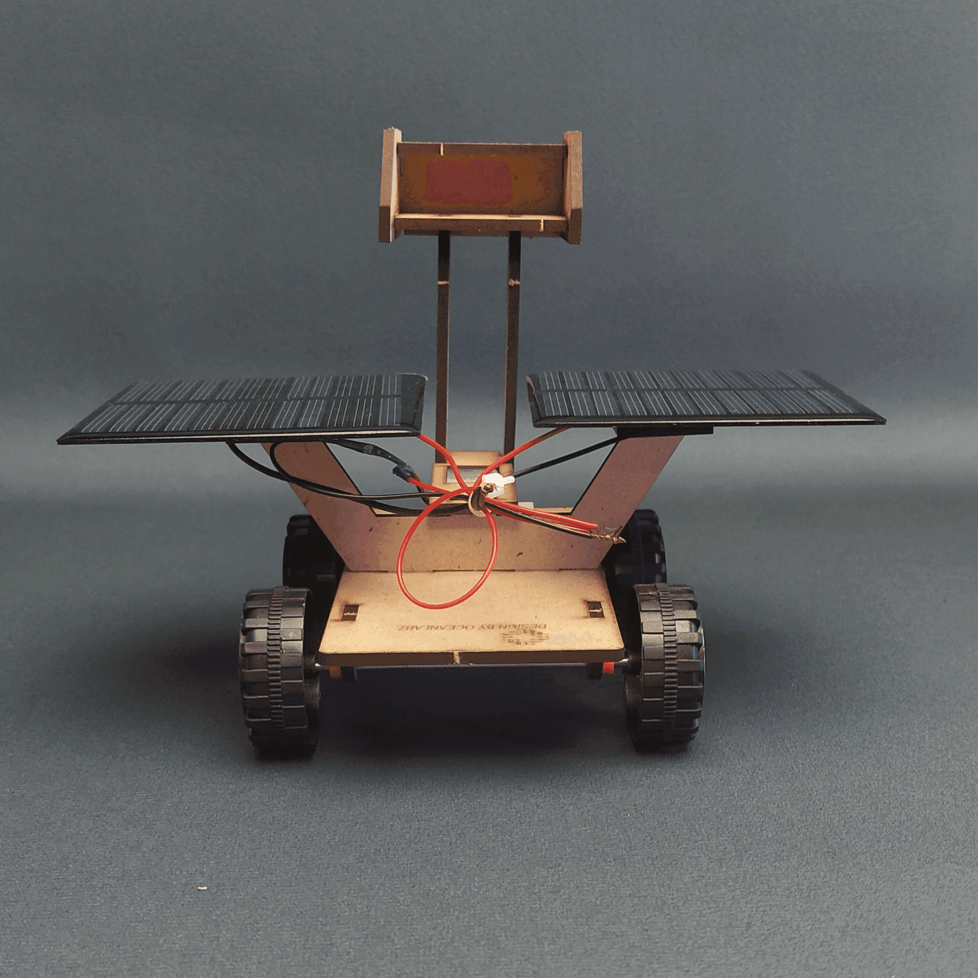 Moon Rover-Lunar Exploration New Assemble Creative Solar DIY Car Motor Robot Kit