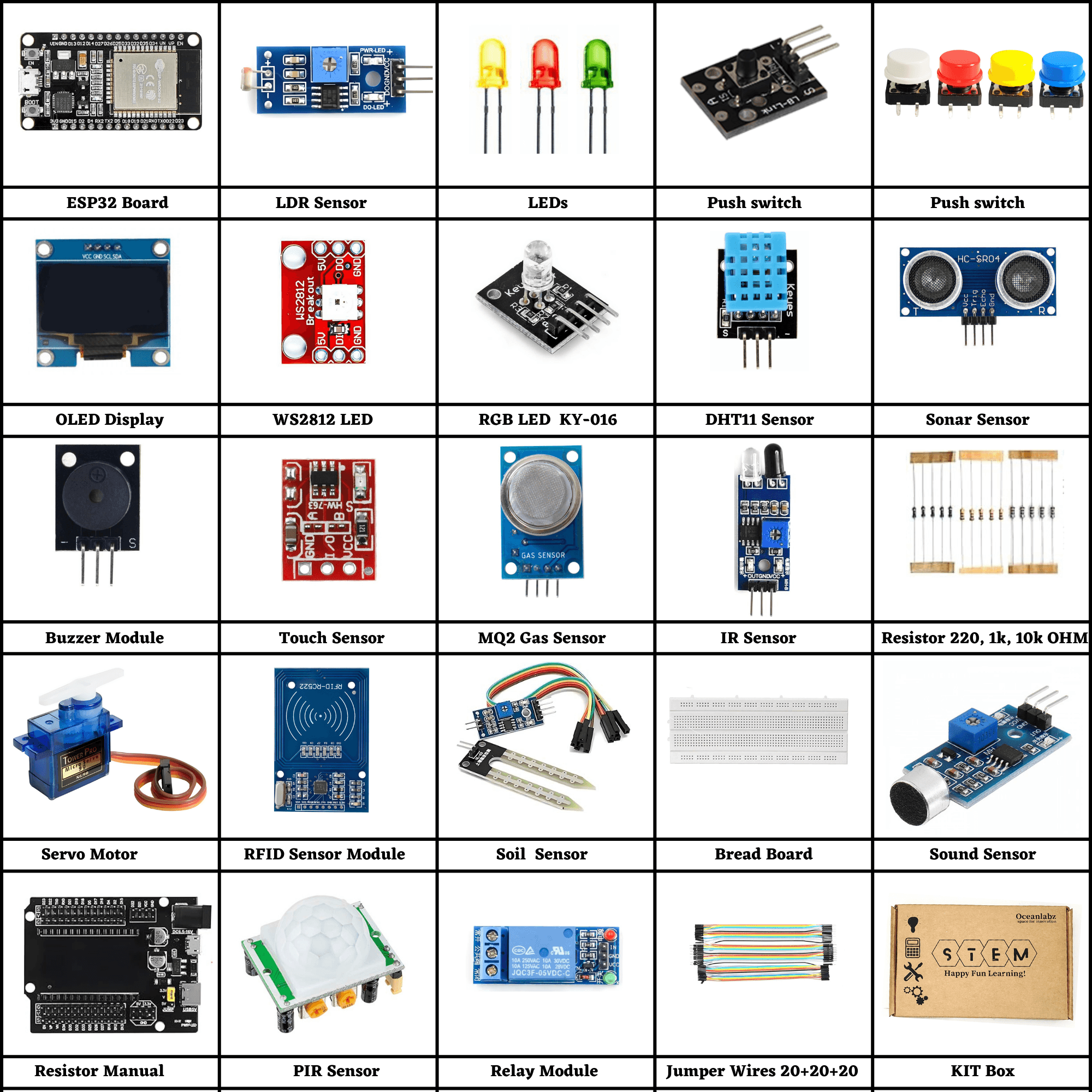 DIY Wireless IOT Super Starter Kit with ESP32 Controller Board & Expension Board | 30+ Project Online Tutorials & 30+ Challenges | Compatible with UNO, RPi, ESP32, Mega | 24+ Components