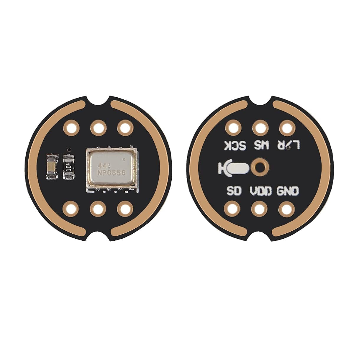 INMP441 Omnidirectional MEMS Microphone Module, Digital I2S Output, High Precision Audio Sensor Board with Pins for DIY Electronics Projects